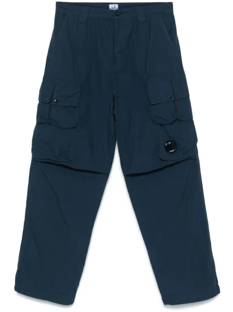 C.P. Company Lens-detail cargo trousers Blue 18CMPA170A005991G891