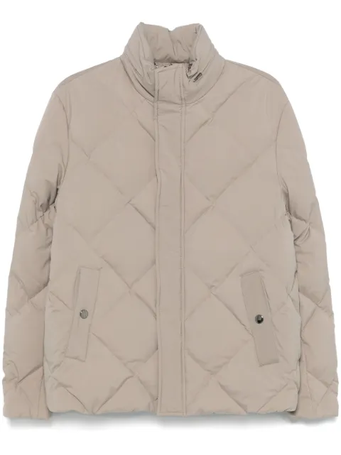 Canali diamond-quilted jacket Neutrals O40933SG03049