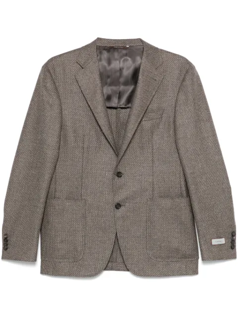 Canali single-breasted blazer Brown 25275CU04651
