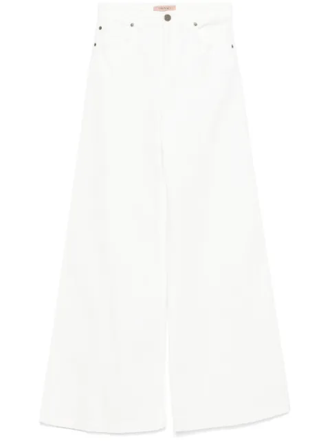TWINSET wide-leg jeans White 251TP2600