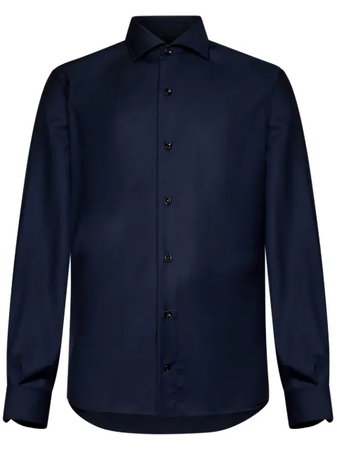 FRANZESE COLLECTION virigin wool shirt Blue LIF39001