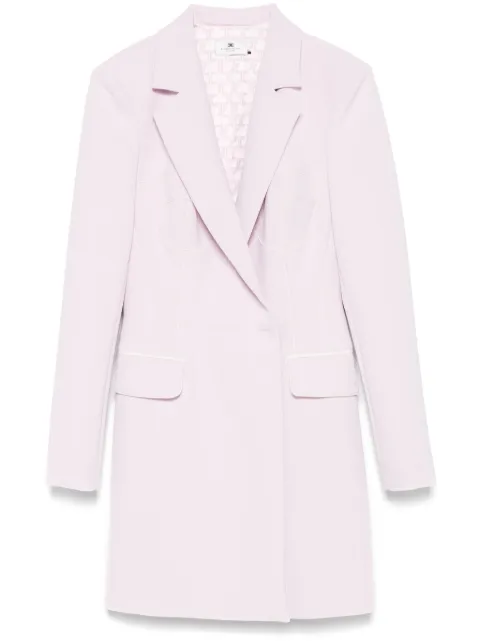 Elisabetta Franchi crepe coat dress Purple AB73451E2