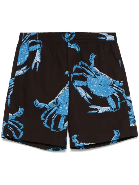 MSGM graphic-print shorts Brown 3840MB04257051