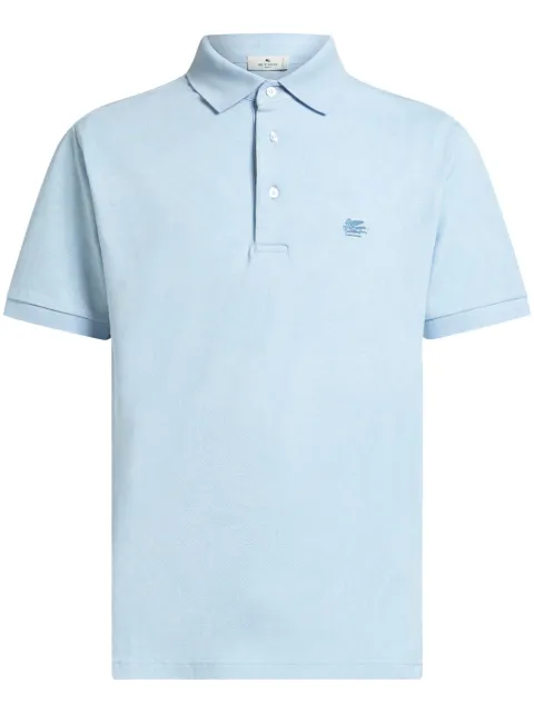 ETRO paisley jacquard polo shirt Blue MRMD0004AJ234