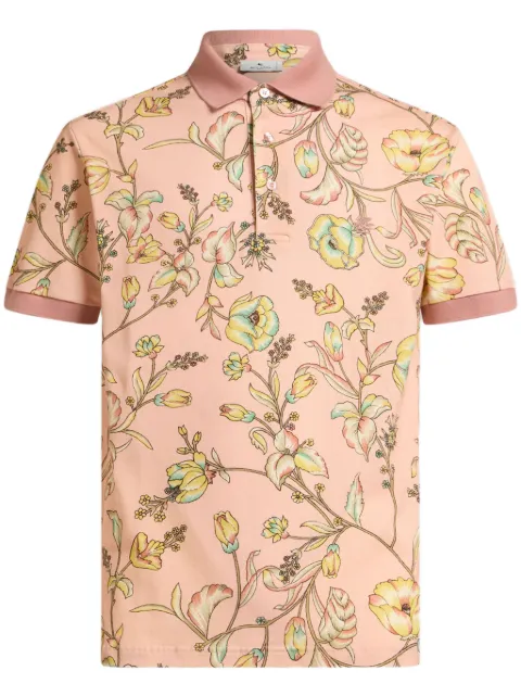 ETRO floral polo shirt Pink MRMD0004AK571