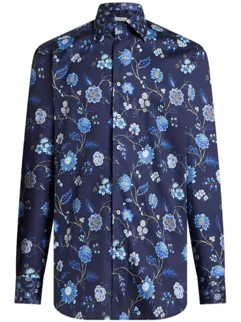 ETRO floral-print shirt Blue MRIB0025AV611