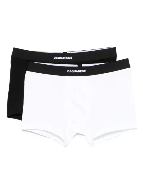 DSQUARED2 logo-waistband boxers (pack of two) White DCX210070ISA01