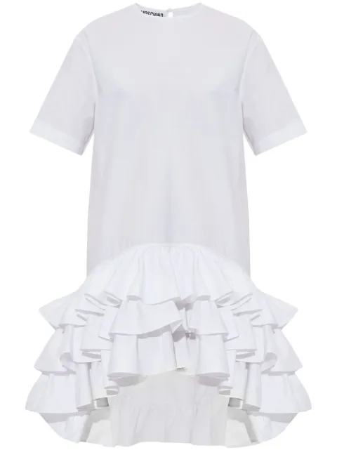 Moschino asymmetric ruffled dress White 251EA04400514