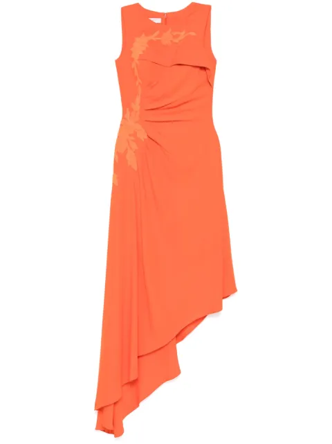 Saiid Kobeisy floral-embroidered dress Orange RTWSS2433