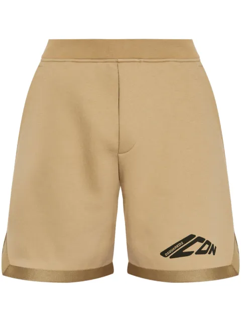 DSQUARED2 printed track shorts Neutrals S79MU0071D25007
