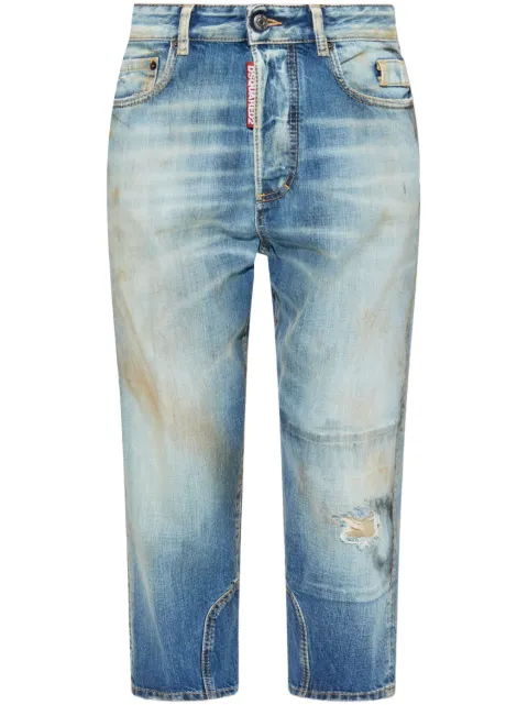 DSQUARED2 distressed cropped jeans Blue S75LB1018S30309