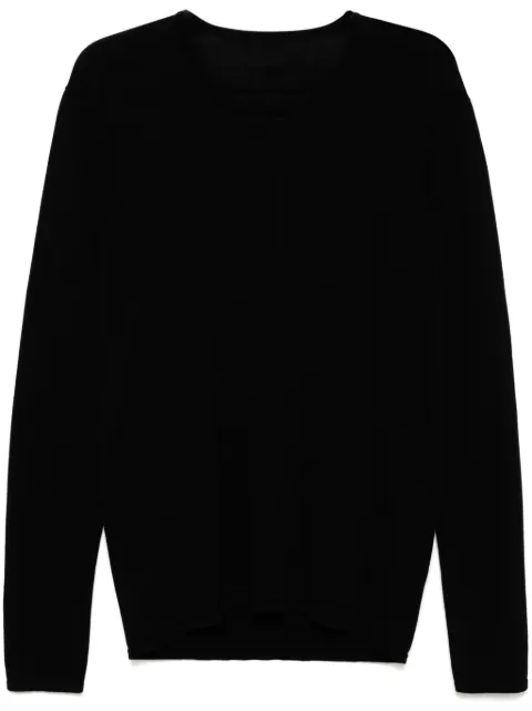 Label Under Construction crew-neck long sleeves T-shirt Black YSW219ZER3BK
