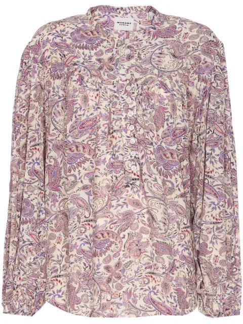MARANT ÉTOILE Zalika shirt Neutrals HT0562FAC1J02E
