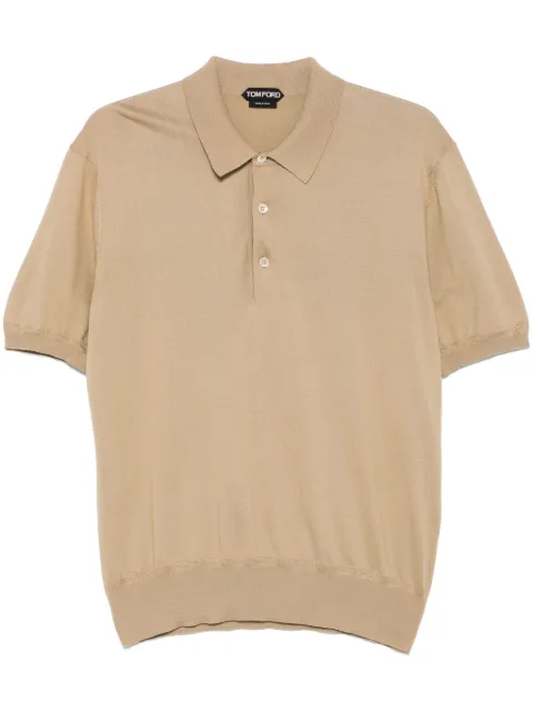 TOM FORD cotton polo shirt Neutrals KPS004YMC024S25