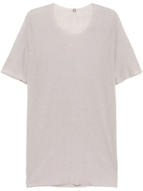 Label Under Construction round-neck T-shirt Grey YMTS186DUBLGHTGRY
