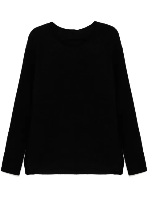 Label Under Construction crew-neck jumper Black YSW249CAS1NIR1