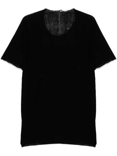 Label Under Construction round-neck T-shirt Black YMTS186DUBBLK