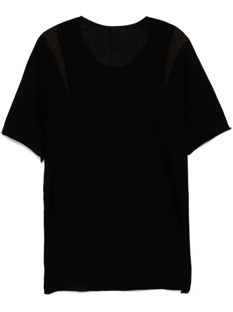 Label Under Construction round-neck T-shirt Black YMTS184ZER1