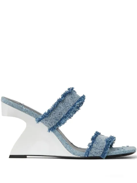 Karl Lagerfeld Jeans Waverly wedge sandals Blue KL34611D361