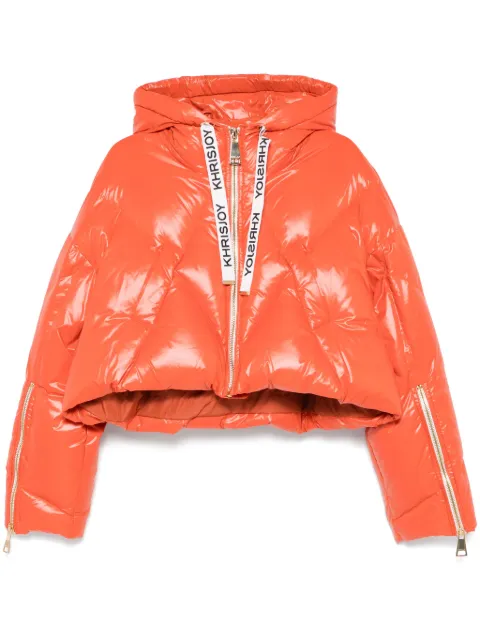 Khrisjoy Kris cropped puffer jacket Orange KWF24R0604NY0002