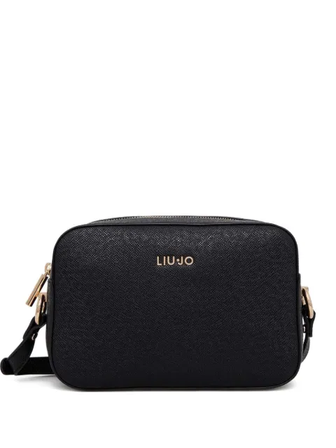 LIU JO logo-lettering crossbody bag Black AXX012E0087