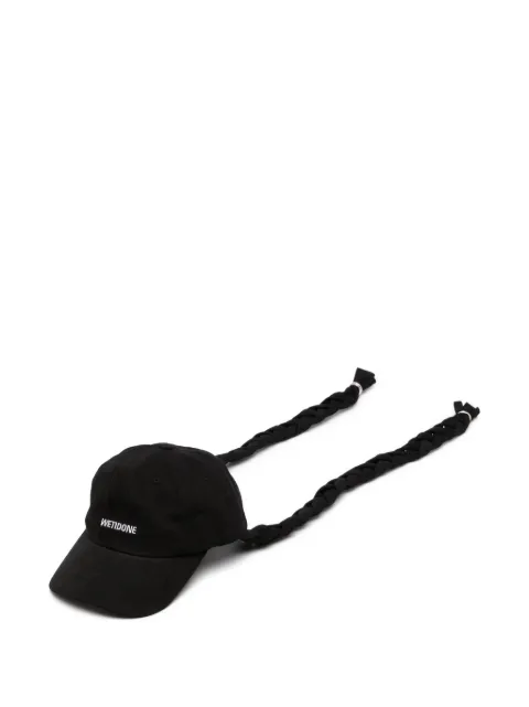 We11done logo-embroidered cap Black WDAH025430UBKS5