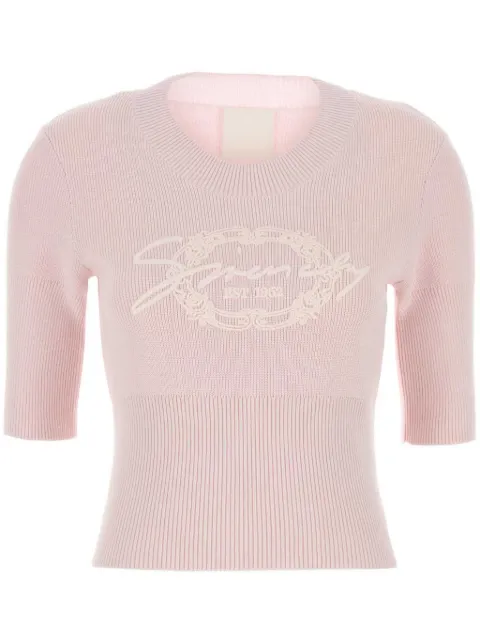 Givenchy logo-appliqué top Pink BW90TS4ZPM