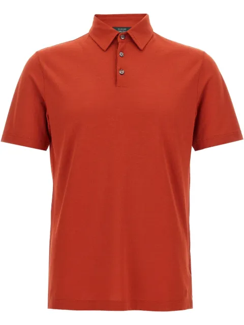 Zanone cotton polo shirt Brown 815109ZG380