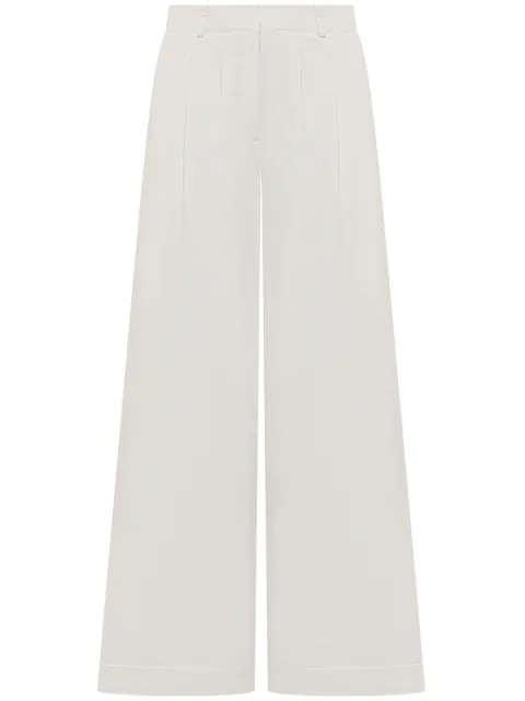 Palm Angels cotton trousers White PWCA143S25FAB0020303