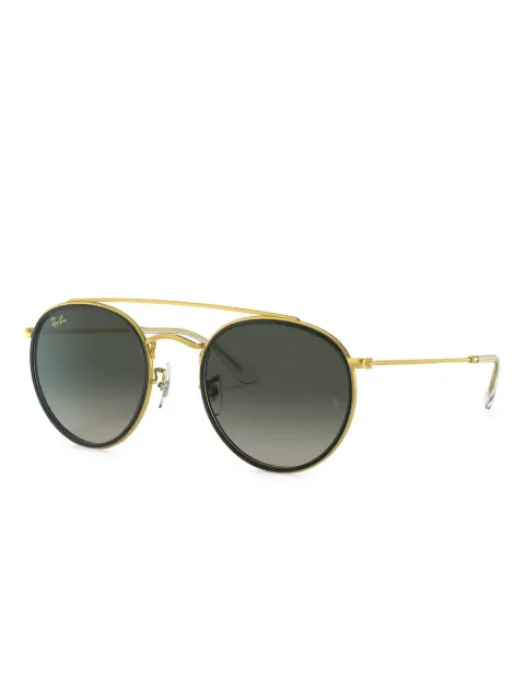 Ray-Ban round-frame sunglasses Gold RB3647N