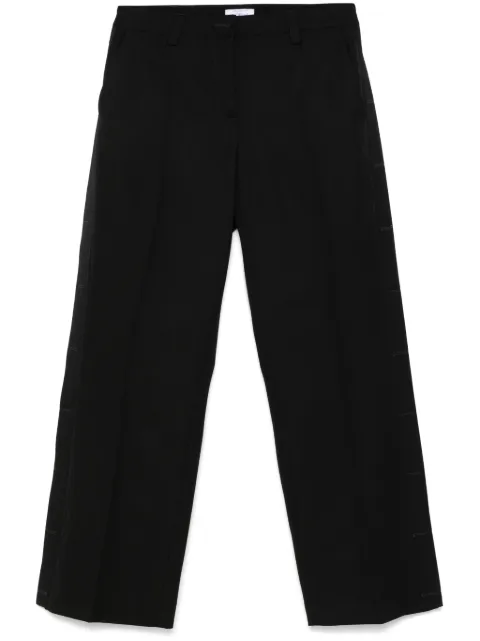 Off-White wide trousers Black OWCA18ES25FAB0011000