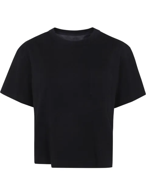 sacai jersey-style cotton t-shirt Black 2507690