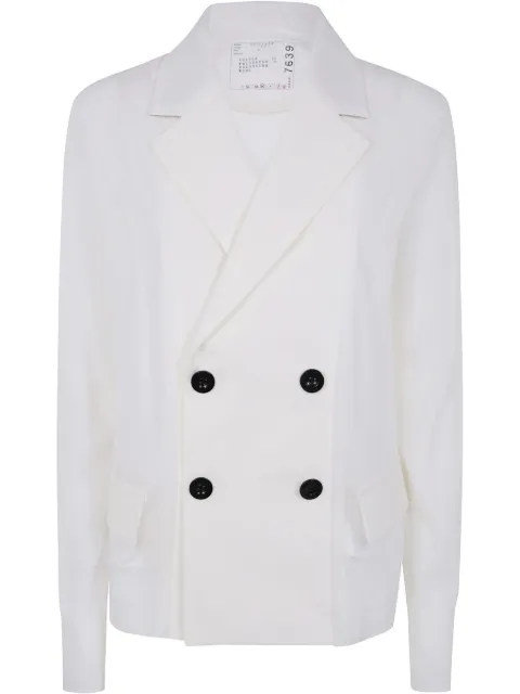 sacai double-breasted jacket White 2507639