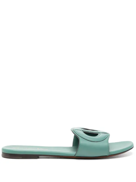 Christian Dior Pre-Owned leather sandals Green CSRM8433