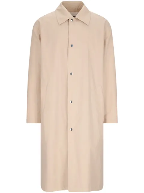 Jil Sander logo-print coat Neutrals J23AA0007J45026