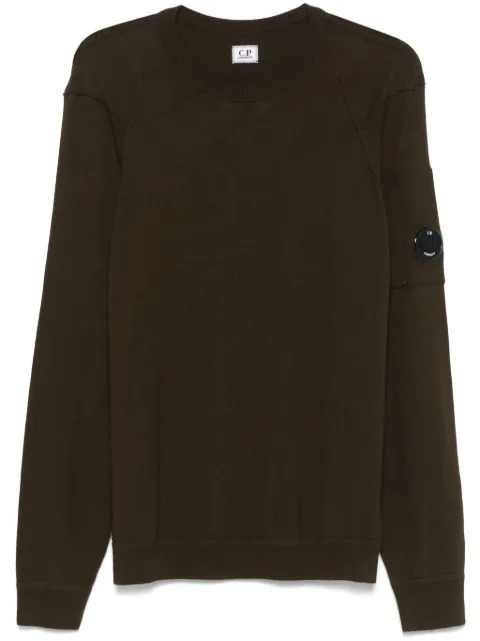 C.P. Company Lens-detail sweater Green 18CMKN026A004037A