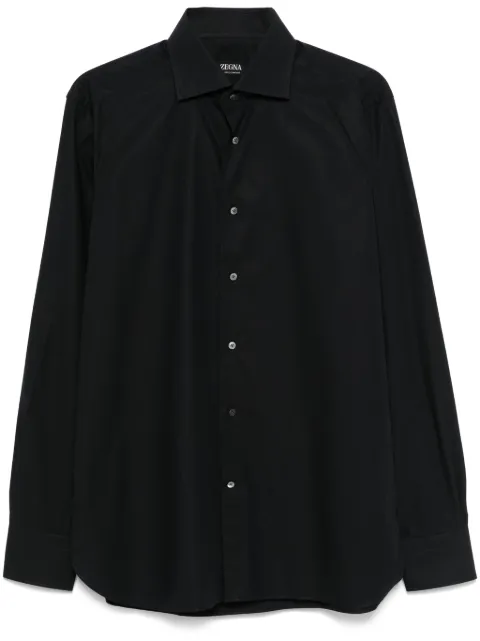 Zegna poplin shirt Black 901069A99MS0BA