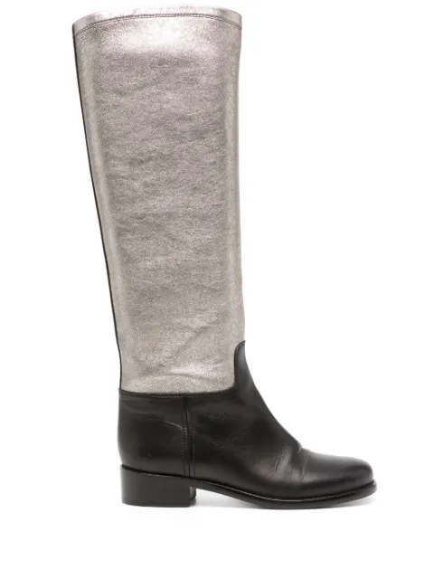 CHANEL Pre-Owned leather boots Black CSRM8432