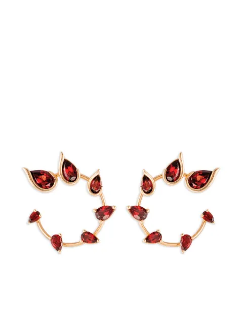 Fernando Jorge 18kt rose gold Flicker garnet earrings Gold FJ53210890400081