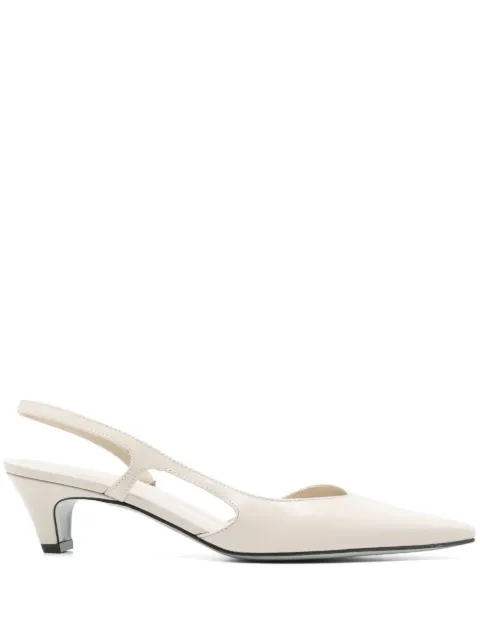 Roberto Festa brushed-leather slingback pumps Neutrals GLADYSPAZZOLATO