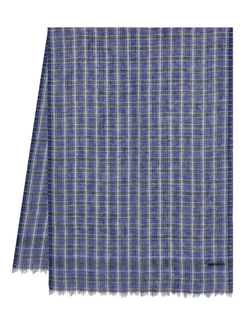 Ferragamo tartan scarf Blue 783406