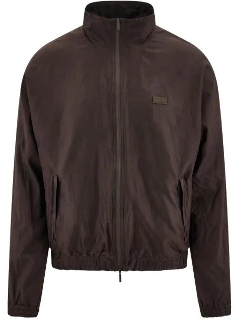Ferragamo zip-up bomber jacket Brown 782926
