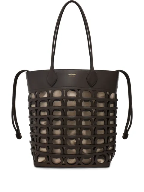 Ferragamo medium Gancini tote bag Brown 783298