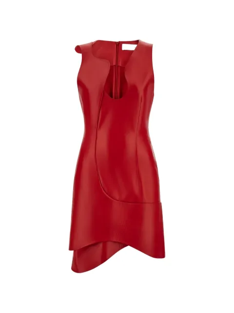Ferragamo leather mini dress Red 783999