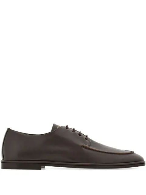 Ferragamo leather derby shoes Brown 782617