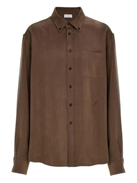 Ferragamo long-sleeved shirt Brown 784078