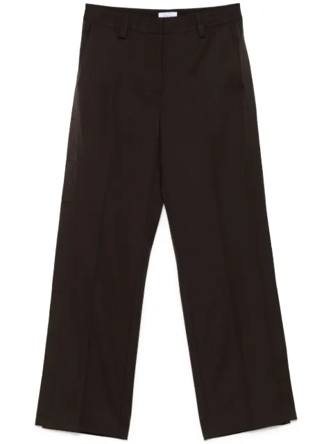 Off-White virgin-wool wide-leg trousers Brown OWCA18ES25FAB0016G00