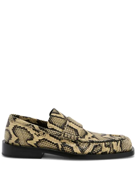 Jil Sander python-print loafers Neutrals J32WR0017P8179