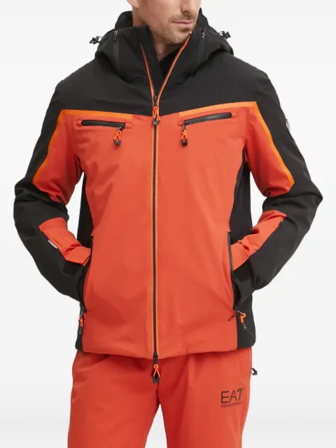 Ea7 Emporio Armani logo-print ski jacket Orange 6DPG15PNCJZ