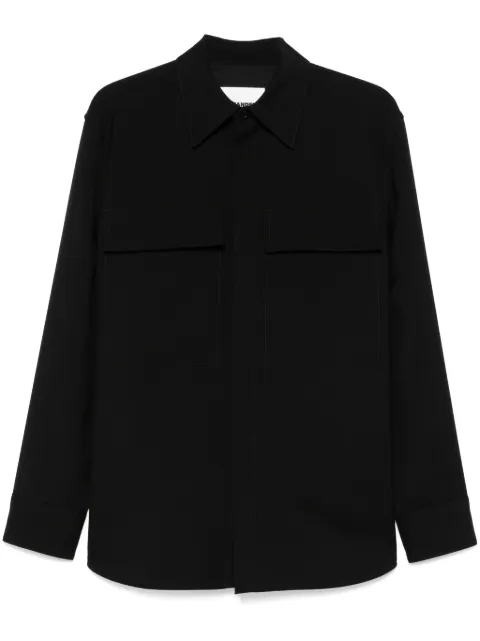 Jil Sander wool overshirt Black J23DL0104J40159